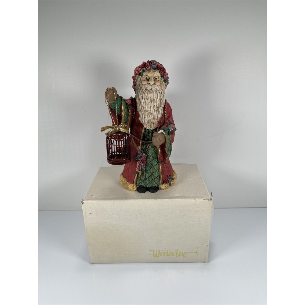 Vintage Santa Claus‎ Figurine From The Wooden Key Christmas Decoration 6"